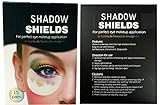 Shadow Shields for perfect eye makeup application. Protect under eye area from eye shadow residue fallout. Saves time on touch-ups perfect make up applicator.