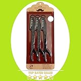 Star Best Men's Mustache and Beard Shaping Tool and Edging Razor & Eyebrow Razor, PERFECT TRAVEL 3-Pack for Facial Hair Grooming, Uses Micro-Thin Stainless Steel Blades, Delivers Precision Barber Edging