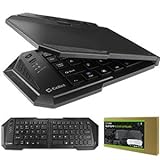 Samsung Galaxy S7 Edge Cellet Ultra-Thin Wireless Bluetooth 3.0 Foldable Keyboard with 20 Hours Usage and 22 Day Stand-by - Black