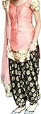 Women's Anarkali Patiayala Salwar Kameez Designer Indian Dress Bollywood Ethnic Party (Unstitched, Pink)