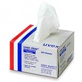 Uvex by Honeywell Clear Lens Cleaning Tissues, 500/Box