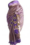 Women's Dark Slate Blue and Gold Poly Cotton Saree Indian Poly Cotton Saree Sari Curtain Drape Fabric Unstitched Blouse Piece Dark Slate Blue And Gold