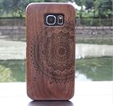 Galaxy S7 case, S7 Wooden Case Wood Case Cover CoCo@100% Unique Genuine Handmade Natural Wood Hard Bamboo Shockproof Case Like as Artwork for New Samsung Galaxy S7 G9300 (2016)(Mangragora-Walnut)