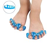 ZIOOER Gel Toe Stretcher & Separator: Instant Therapeutic Relief For Feet. Fight Bunions, Hammer Toes Medium
