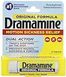 Dramamine Motion Sickness Relief Original Formula, 50 mg, 12 Count