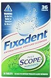 Fixodent Denture Cleanser Plus Scope (Pack of 2) Total 72 Tablets