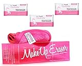 Makeup Eraser - PINK COLORED CLOTH - Chemical Free Makeup Removing Cloth - Machine Washable - Comes with LA Fresh Makeup Remover Wipes