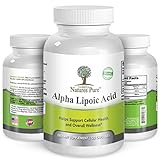 Simply Nature's Pure Alpha Lipoic Acid 600mg 120 veggie capsules RLA R-LA R-Lipoic S-Lipoic HIGHEST Quality ALA, Better Bioavailability also known as Thioctic Acid 4 Month Supply