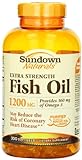 Sundown Naturals Fish Oil 1200 Mg Extra Strength Softgels, 200 Count