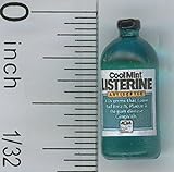 Dollhouse Miniature Blue Bottle of Mouth Wash by Hudson River Miniatures