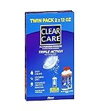 Clear Care Triple Action Cleaning & Disinfecting Solution 24 oz