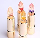 KAILIJUMEI Moisturizer Lips Care Surplus Bright Flower Jelly Lipstick 4g x 4 PCS