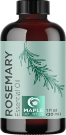 100% Pure Rosemary Essential Oil for Therapeutic Aromatherapy Stimulating Scalp Treatment for Healthy Hair Growth Anti Aging Antioxidant Ancient Beauty Elixir Natural Skin Care for Acne and Wrinkles