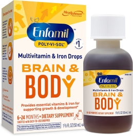 Enfamil Poly-Vi-Sol Multivitamin Supplement Drops with Iron for Infants and Toddlers, 50 mL