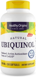 Healthy Origins Ubiquinol Soy Free/Non-GMO Gels, 200 Mg, 150 Count