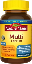 Nature Made Multi For Him Vitamin and Mineral, 90 Tablets
