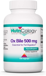 Nutricology Ox Bile, 500 mg,  100 Vegetarian Capsules