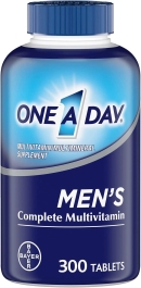 One A Day Men's Health Formula, 300 Tablets Complete Multivitamin with Lycopene Support Health Health, Immune, Heart, Healthy Blood Pressure